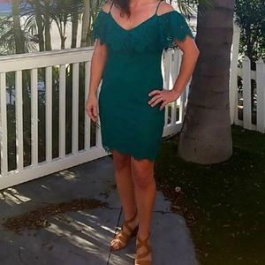 Beautiful green cocktail dress